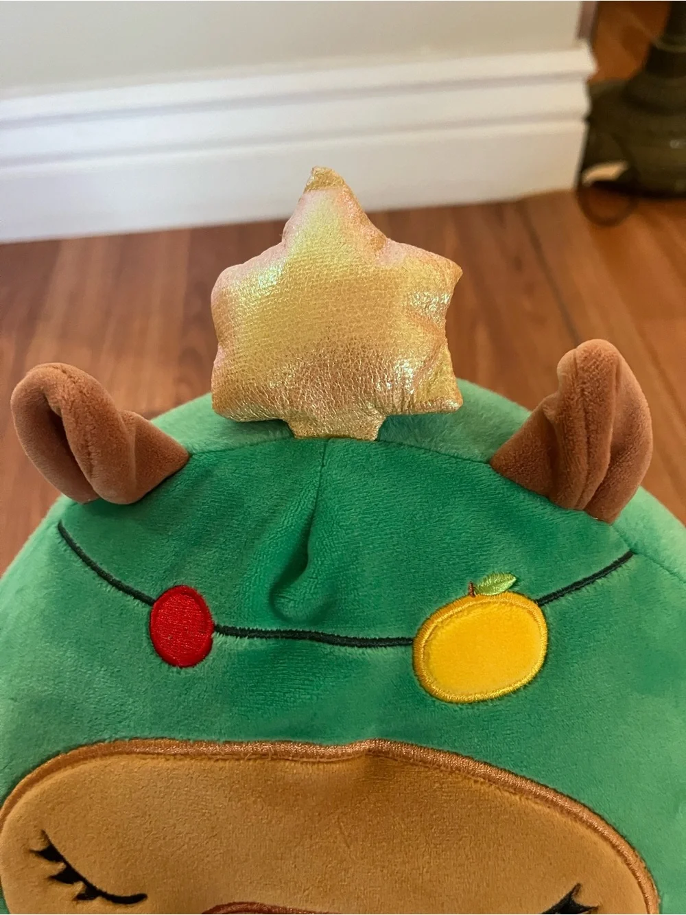 Squishmallows Green Plush Llama with Yellow Details